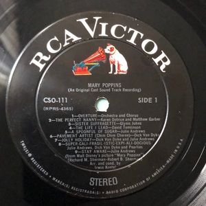 Walt Disney Mary Poppins Soundtrack Vinyl Lp